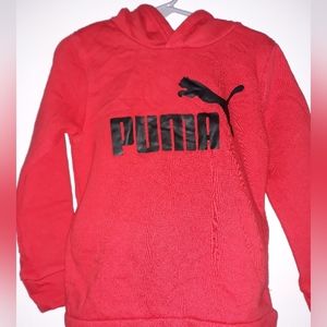 Boys 2 piece Puma hoodie and pants red. Size 4
